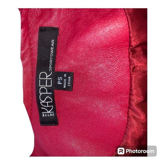 Kasper red leather jacket PS - Picture 3 of 7